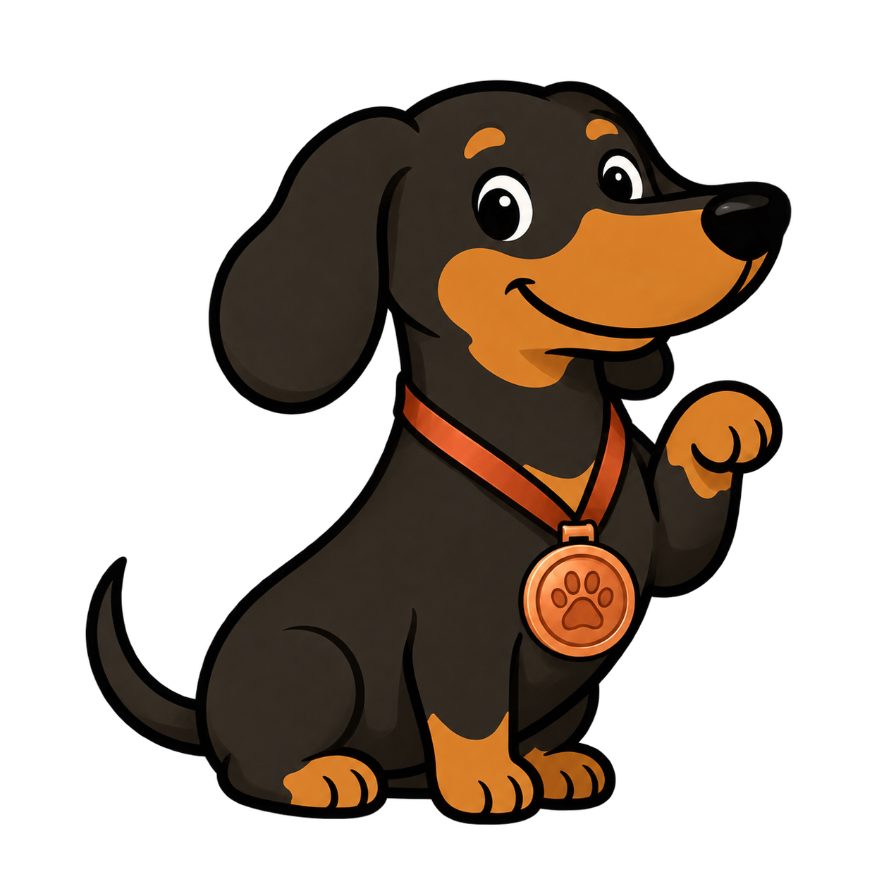 Salsicha com medalha de bronze